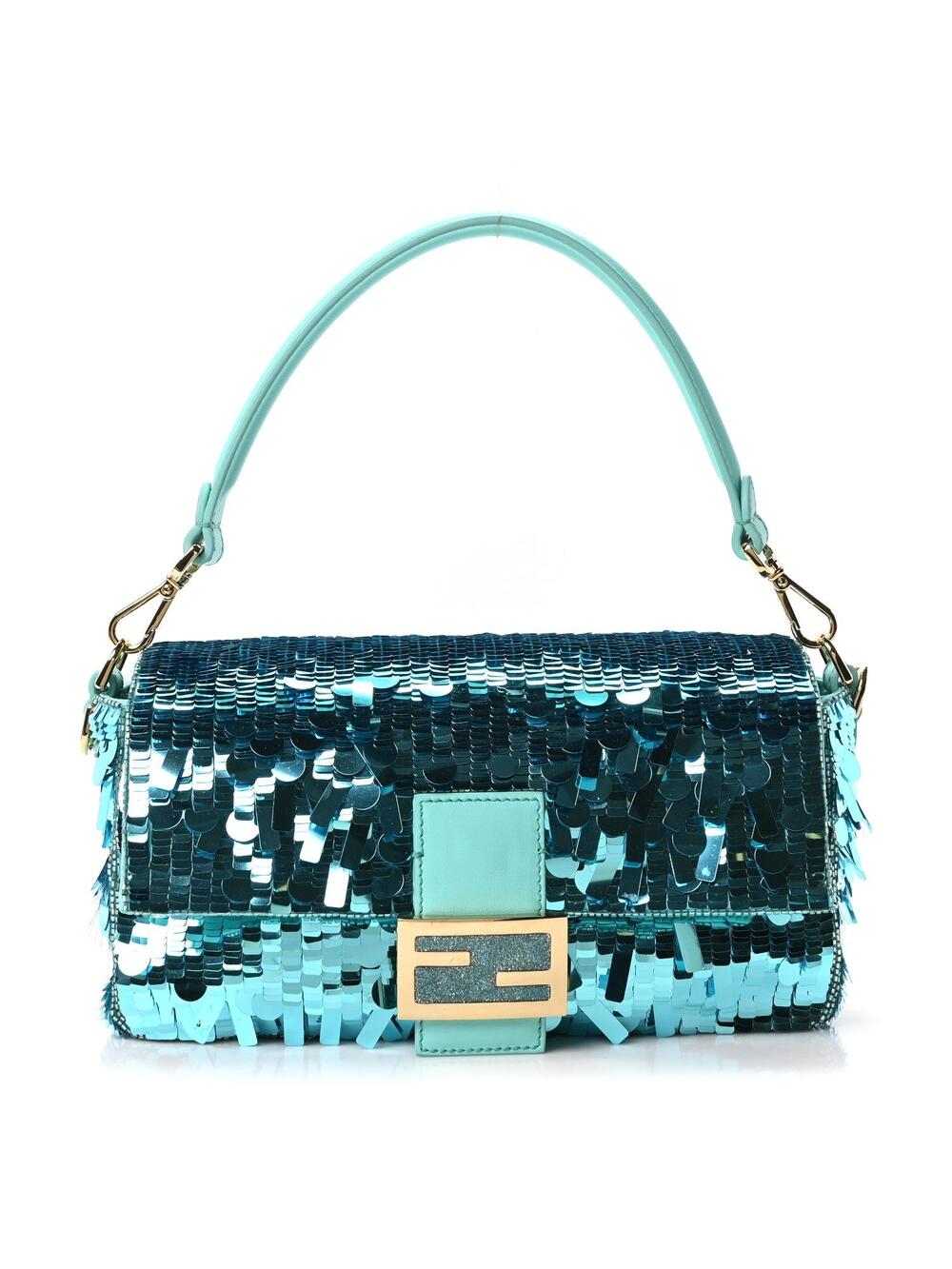Fendi Sequin Paillettes Vitello Grace #349039F42B